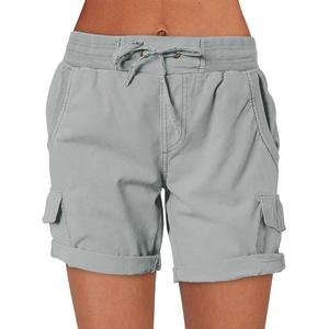 image:imageANRABESS Womens Summer Shorts 2026 Dressy Casual Hiking Cargo Shorts Trendy Outdoor Outfits 6 PocketsGrey Blue
