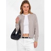 image:imageANRABAESS Womens Cropped Cardigan Sweater Business Casual Outfits  2026 Fall Fashion Clothing Summer Lightweight Soft Knit Long Sleeve Crew Neck Button DownDressy Work Office Outings TravelGrey Khaki