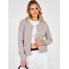 image:imageANRABAESS Womens Cropped Cardigan Sweater Business Casual Outfits  2026 Fall Fashion Clothing Summer Lightweight Soft Knit Long Sleeve Crew Neck Button DownDressy Work Office Outings TravelGrey Khaki