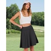 image:imageANRABESS Knee Length Skorts Skirts for Women 2026 Summer High Waisted Golf Tennis Skirt Casual Travel Builtin Shorts ClothesBlack