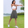 image:imageANRABESS Knee Length Skorts Skirts for Women 2026 Summer High Waisted Golf Tennis Skirt Casual Travel Builtin Shorts ClothesDeep Gray