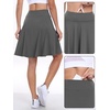 image:imageANRABESS Knee Length Skorts Skirts for Women 2026 Summer High Waisted Golf Tennis Skirt Casual Travel Builtin Shorts ClothesDeep Gray