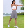 image:imageANRABESS Knee Length Skorts Skirts for Women 2026 Summer High Waisted Golf Tennis Skirt Casual Travel Builtin Shorts ClothesGray