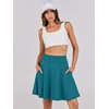image:imageANRABESS Knee Length Skorts Skirts for Women 2026 Summer High Waisted Golf Tennis Skirt Casual Travel Builtin Shorts ClothesLake Green