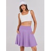 image:imageANRABESS Knee Length Skorts Skirts for Women 2026 Summer High Waisted Golf Tennis Skirt Casual Travel Builtin Shorts ClothesLavender Purple