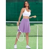 image:imageANRABESS Knee Length Skorts Skirts for Women 2026 Summer High Waisted Golf Tennis Skirt Casual Travel Builtin Shorts ClothesLavender Purple
