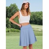 image:imageANRABESS Knee Length Skorts Skirts for Women 2026 Summer High Waisted Golf Tennis Skirt Casual Travel Builtin Shorts ClothesLight Blue
