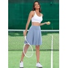 image:imageANRABESS Knee Length Skorts Skirts for Women 2026 Summer High Waisted Golf Tennis Skirt Casual Travel Builtin Shorts ClothesLight Blue