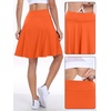 image:imageANRABESS Knee Length Skorts Skirts for Women 2026 Summer High Waisted Golf Tennis Skirt Casual Travel Builtin Shorts ClothesOrange