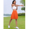 image:imageANRABESS Knee Length Skorts Skirts for Women 2026 Summer High Waisted Golf Tennis Skirt Casual Travel Builtin Shorts ClothesOrange