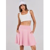 image:imageANRABESS Knee Length Skorts Skirts for Women 2026 Summer High Waisted Golf Tennis Skirt Casual Travel Builtin Shorts ClothesPink