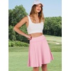 image:imageANRABESS Knee Length Skorts Skirts for Women 2026 Summer High Waisted Golf Tennis Skirt Casual Travel Builtin Shorts ClothesPink