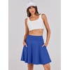 image:imageANRABESS Knee Length Skorts Skirts for Women 2026 Summer High Waisted Golf Tennis Skirt Casual Travel Builtin Shorts ClothesRoyal