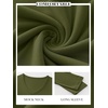 image:imageANRABESS Womens Long Sleeve Double Lined Tops  V Neck Basic Tee Shirts Soft Stretch Fleece Slim Fitted Fall Winter Warm Layer Going Out Casual Work Travel Everyday WearArmy Green