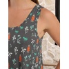 image:imageANRABESS Summer Dresses for Women 2026 Sleeveless Square Neck Maxi Beach Sundress Loose Fit Casual Vacation Tank DressMulticolor Floral