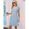 image:imageANRABESS V Neck Sleeveless Dress for Women  Mini Split Sundress Business Casual Beach Vacation 2026 Summer Outfits with PocketsLight Blue
