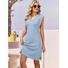 image:imageANRABESS V Neck Sleeveless Dress for Women  Mini Split Sundress Business Casual Beach Vacation 2026 Summer Outfits with PocketsLight Blue