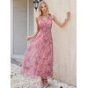image:imageANRABESS Womens Floral Tulle Wedding Guest Maxi Dress  V Neck SleevelessALine Elastic WaistCasual Flowy Formal BohoBridal Shower Garden Party Beach VacationSummer FallDusty Orchid Floral