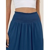 image:imageANRABESS Womens Maxi Skirts Summer Boho Floral High Waisted Flowy Swing Pleated Beach Long Skirt with PocketsBlue