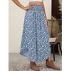 image:imageANRABESS Womens Maxi Skirts Summer Boho Floral High Waisted Flowy Swing Pleated Beach Long Skirt with PocketsFloral Blue