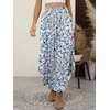 image:imageANRABESS Womens Maxi Skirts Summer Boho Floral High Waisted Flowy Swing Pleated Beach Long Skirt with PocketsFloral Light Blue