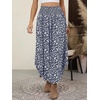 image:imageANRABESS Womens Maxi Skirts Summer Boho Floral High Waisted Flowy Swing Pleated Beach Long Skirt with PocketsFloral Navy Blue