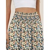 image:imageANRABESS Womens Maxi Skirts Summer Boho Floral High Waisted Flowy Swing Pleated Beach Long Skirt with PocketsFloral Orange Yellow