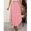 image:imageANRABESS Womens Maxi Skirts Summer Boho Floral High Waisted Flowy Swing Pleated Beach Long Skirt with PocketsFloral Red