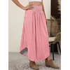 image:imageANRABESS Womens Maxi Skirts Summer Boho Floral High Waisted Flowy Swing Pleated Beach Long Skirt with PocketsFloral Red