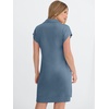 image:imageANRABESS Womens Summer Casual Half Zip Cap Sleeve Trendy WrinkleFree Tshirt Dress 2026 Spring Beach Vacation Short DressesGrey Blue