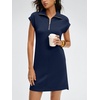 image:imageANRABESS Womens Summer Casual Half Zip Cap Sleeve Trendy WrinkleFree Tshirt Dress 2026 Spring Beach Vacation Short DressesNavy Blue
