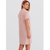 image:imageANRABESS Womens Summer Shirt Dresses  Lightweight Breathable Short Sleeve Button Polo Collar Tshirt Dress Daily Beach Work Outfits Spring Fall ClothesRed White Stripe