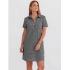 image:imageANRABESS Womens Summer Shirt Dresses  Lightweight Breathable Short Sleeve Button Polo Collar Tshirt Dress Daily Beach Work Outfits Spring Fall ClothesBlack White Plaid