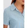 image:imageANRABESS Womens Summer Shirt Dresses  Lightweight Breathable Short Sleeve Button Polo Collar Tshirt Dress Daily Beach Work Outfits Spring Fall ClothesSky Blue White Stripe