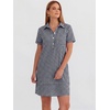 image:imageANRABESS Womens Summer Shirt Dresses  Lightweight Breathable Short Sleeve Button Polo Collar Tshirt Dress Daily Beach Work Outfits Spring Fall ClothesNavy Blue White Plaid