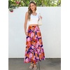image:imageANRABESS Women Boho Floral Maxi Skirts High Waisted Tiered Skirt Flowy Beach Skirts with Pockets for Vacation amp Summer WearPrint Floral Butterfly