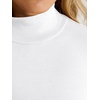 image:imageANRABESS Womens Mock Neck Long Sleeve Bodysuit Top  Soft Stretch Ribbed Slim FitBasic Tee ShirtsBusiness Casual OutfitsGoing Out Everyday WearFall Winter Layer ClothingWhite