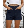 image:imageANRABESS Dressy Shorts for Women with Flat Pockets  WrinkleFree Stretchy Comfort Shorts Business Casual Office Work 2026 Summer Cute ClothesNavy Blue