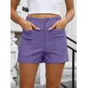 image:imageANRABESS Dressy Shorts for Women with Flat Pockets  WrinkleFree Stretchy Comfort Shorts Business Casual Office Work 2026 Summer Cute ClothesPurple