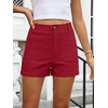 image:imageANRABESS Dressy Shorts for Women with Flat Pockets  WrinkleFree Stretchy Comfort Shorts Business Casual Office Work 2026 Summer Cute ClothesRed