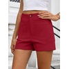 image:imageANRABESS Dressy Shorts for Women with Flat Pockets  WrinkleFree Stretchy Comfort Shorts Business Casual Office Work 2026 Summer Cute ClothesRed