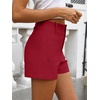 image:imageANRABESS Dressy Shorts for Women with Flat Pockets  WrinkleFree Stretchy Comfort Shorts Business Casual Office Work 2026 Summer Cute ClothesRed