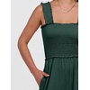 image:imageANRABESS Jumpsuits for Women Casual Smocked Sleeveless Wide Leg Comfy Rompers With Pockets Summer Vacation amp Dressy WearDeep Green