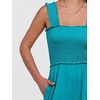 image:imageANRABESS Jumpsuits for Women Casual Smocked Sleeveless Wide Leg Comfy Rompers With Pockets Summer Vacation amp Dressy WearLake Green