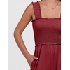 image:imageANRABESS Jumpsuits for Women Casual Smocked Sleeveless Wide Leg Comfy Rompers With Pockets Summer Vacation amp Dressy WearWine Red