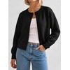 image:imageANRABESS Lightweight Cardigan Sweaters for Women Trendy  Soft Breathable Knit Subtle Cropped Long Sleeve Button Down Crewneck Relaxed Loose Fit Casual amp Work Wear Fall OutfitsBlack