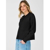 image:imageANRABESS Lightweight Cardigan Sweaters for Women Trendy  Soft Breathable Knit Subtle Cropped Long Sleeve Button Down Crewneck Relaxed Loose Fit Casual amp Work Wear Fall OutfitsBlack