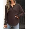 image:imageANRABESS Long Sleeve Shirts for Women Henley Tops Dressy Casual TShirts Blouses 2026 Fall Lightweight SweatersCoffee