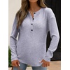 image:imageANRABESS Long Sleeve Shirts for Women Henley Tops Dressy Casual TShirts Blouses 2026 Fall Lightweight SweatersGrey
