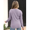 image:imageANRABESS Long Sleeve Shirts for Women Henley Tops Dressy Casual TShirts Blouses 2026 Fall Lightweight SweatersLight Purple